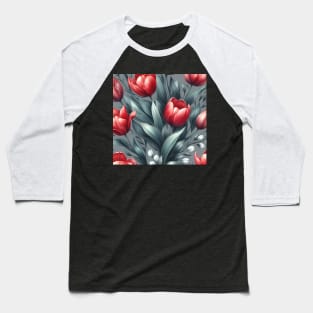 Tulip Flower Baseball T-Shirt